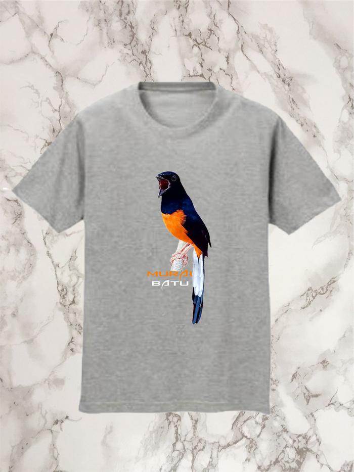 Gambar BAJU ANAK REMAJA | BAJU BURUNG MURAI | KAOS BURUNG MURAI BATU - Abu-abu, XS dari Marvell-Shop undefined Tokopedia