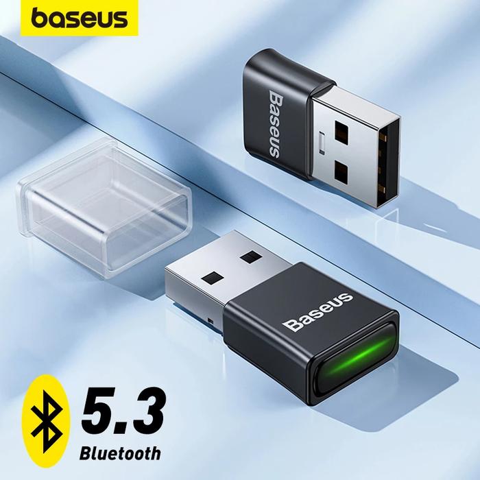 Gambar BASEUS USB DONGLE BLUETOOTH ADAPTOR 5.3 FOR PC LAPTOP WIRELESS AUDIO dari D&D-oLshop undefined Tokopedia