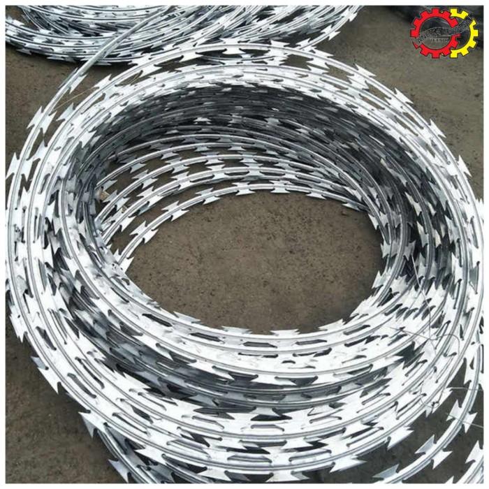 Kawat Razor Jual Kawat Duri Silet Galvanis | Razor Wire BTO 22 10M - Jakarta Barat ...