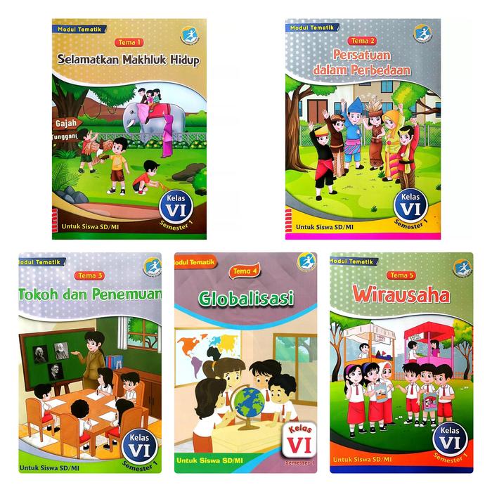 Gambar Lks Tematik SD Kelas 1 Sampai 6 Semester 1 - Kelas 6 dari Aufa Shop Depok undefined Tokopedia