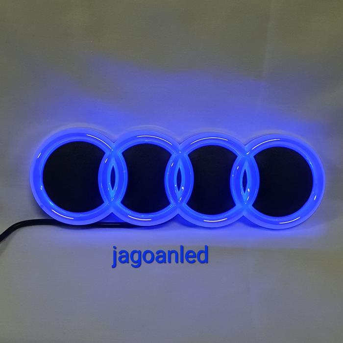 Gambar Emblem Mobil Logo Audi LED - Biru dari jagoanled undefined Tokopedia