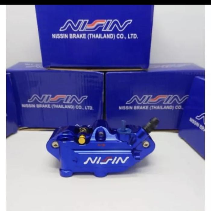 Gambar KALIPER MONOBLOK 4 PISTON NISSIN KANAN FULL CNC - Biru dari MOTOSHOP888 undefined Tokopedia