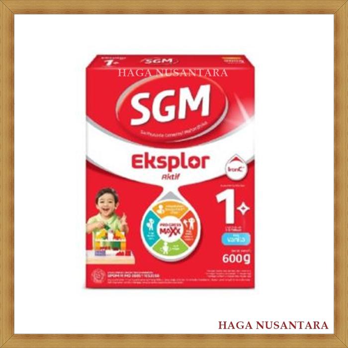 Gambar SGM Eksplor 1+ Aktif 600gr 1 Plus Vanila 600 gram Vanilla dari Haga Nusantara undefined Tokopedia
