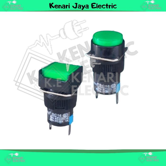 Gambar Pilot Lamp Shemsco 16mm 2 Kaki / Shemsco Pilot Lamp 2 Kaki 16mm - HIJAU NO, 24VDC dari Kenari Electric undefined Tokopedia