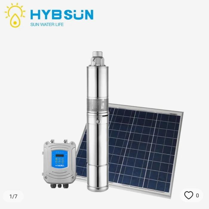 Hybsun Solar Pump Pompa Air Satelit Submersible Tenaga Surya 1hp-20hp - Pompa 2200W