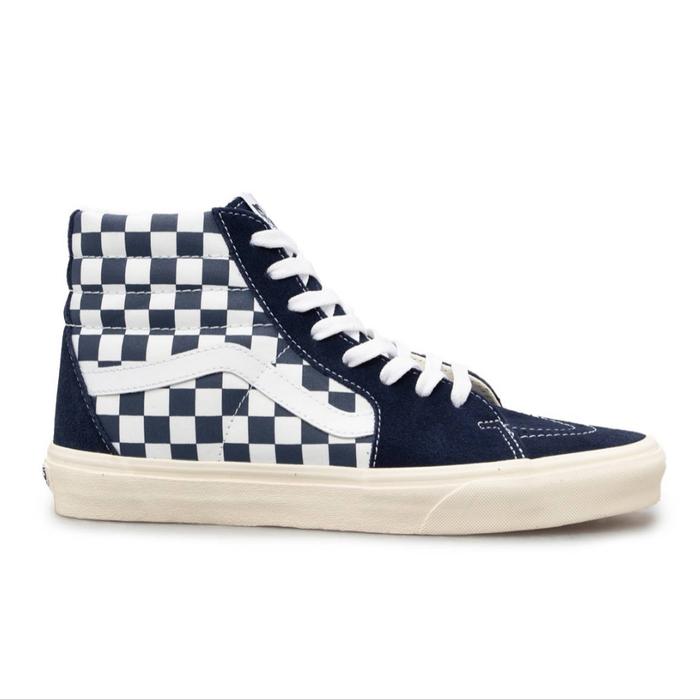 Jual Vans Sk8 Hi Checkerboard Dress Blue True White 39 Kota