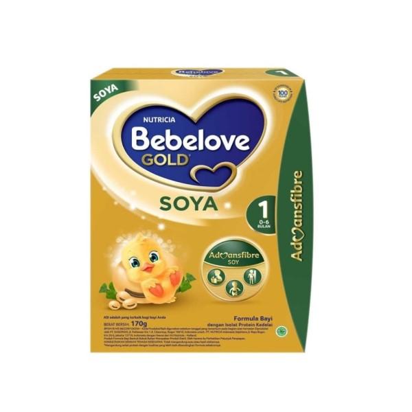 Gambar Bebelove Gold Soya 1 170 gram - susu formula kedelai anak 0-6 bulan dari KiddoTime undefined Tokopedia