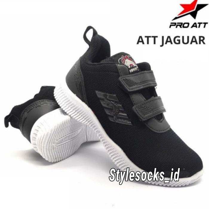 Gambar SEPATU SEKOLAH ANAK HITAM PUTIH PRO ATT MURAH /SEPATU SEKOLAH ORIGINAL - ATT JAGUAR, 31 dari Stylesocks.id undefined Tokopedia