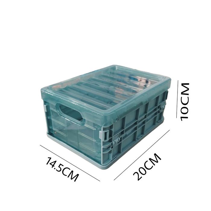 Gambar Folding Storage Box Portable Container Box Kotak Lipat Multifungsi - BIRU KECIL dari AFAACCS undefined Tokopedia