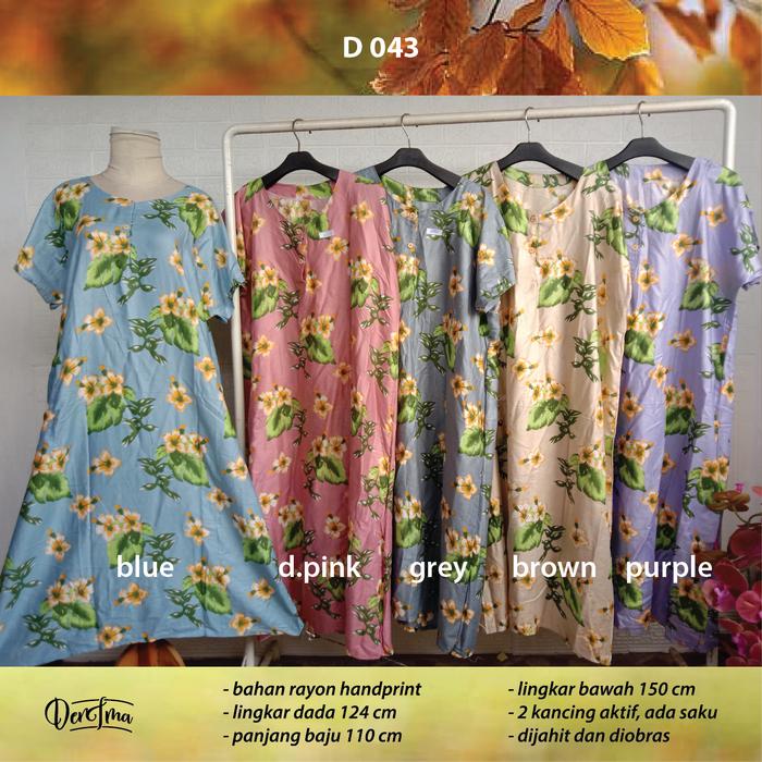 Gambar Daster Jumbo Murah - D043 dari @Denima.id undefined Tokopedia