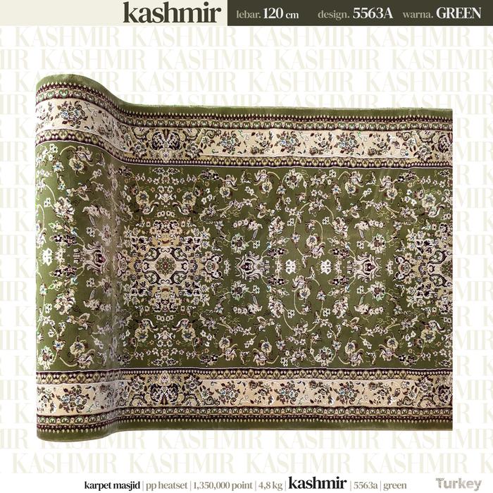 Gambar Karpet Kashmir Runner Red - Hijau5563 dari Rumi Carpet and Gallery undefined Tokopedia