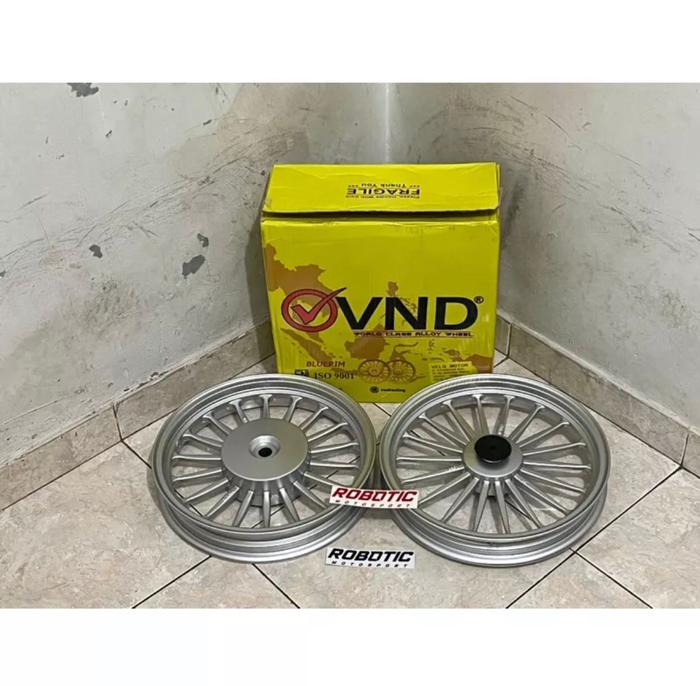 Gambar Velg VND Bluerim 185x14 & 215x14 - Beat/ Vario 110/ Scoopy Old/ Spacy/ Genio - Silver Polish, Scoopy dari Robotic Motosport undefined Tokopedia