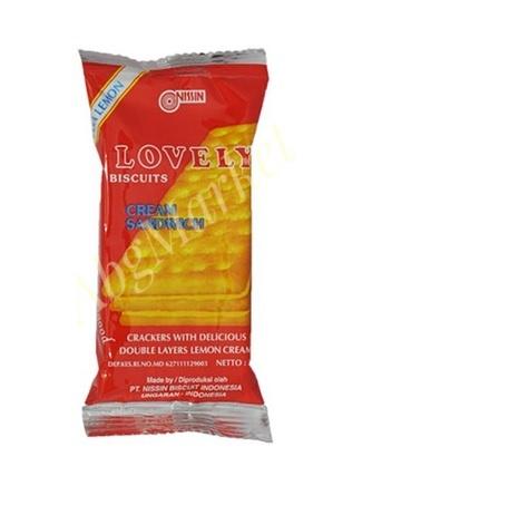 Gambar Nissin Lovely isi 10pcs x 25gr Cokelat / Lemon Cream / Chocolate Cream - Lemon dari Abg88Mart undefined Tokopedia