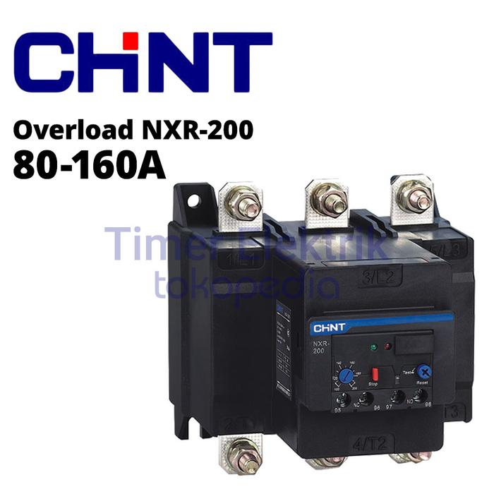 Gambar Thermal Overload Relay CHINT NXR-200 80-160A & 100-200A - 80-160A dari Timer Elektrik undefined Tokopedia