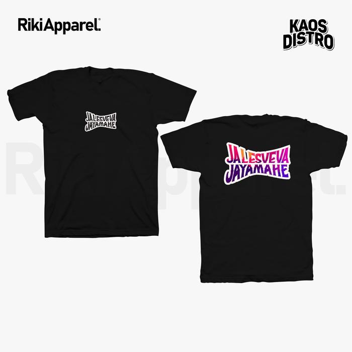Gambar KAOS JALESVEVA JAYAMAHE KAOS UNIQUE - RIKI APPAREL SABLON DTF - Hitam, XL dari Riki Apparel Official undefined Tokopedia