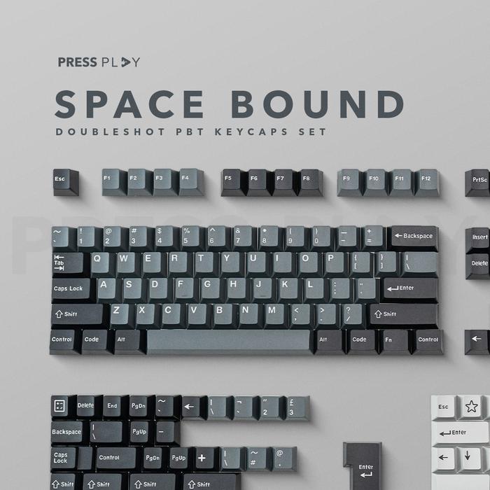 Promo SPACEBOUND PBT ABS Doubleshot Keycaps Keycap Set by Press Play ...