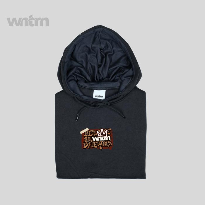 Gambar Hoodie Pria Hitam Distro Outerwear Oversize Cowok Hodie Sablon Keren - WNTRN BELIEVE, M dari wintertone undefined Tokopedia