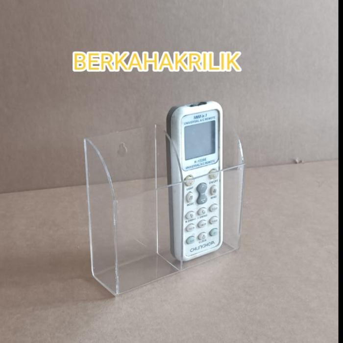 Gambar tempat remote akrilik acrylic - 2 slot dari Berkahakrilik shop undefined Tokopedia