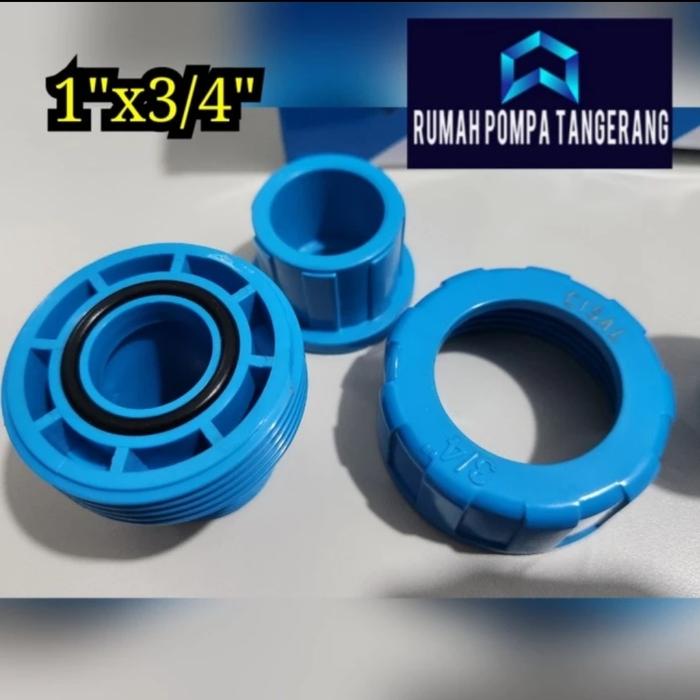 Gambar WATER MUR PVC DRAT LUAR CISAL - UKURAN 1"X3/4" dari RUMAH POMPA TANGERANG undefined Tokopedia