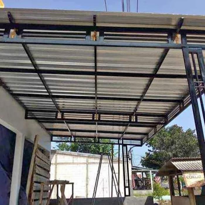 Gambar kanopi galvalum kekinian dari Java jaya steel 21 undefined Tokopedia