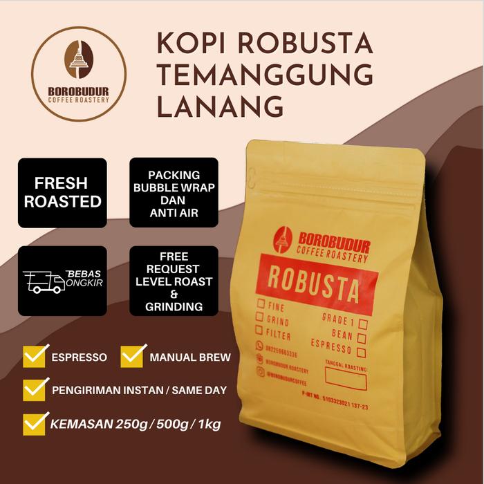 Gambar Kopi Robusta Temanggung Lanang dari Borobudur Roastery undefined Tokopedia