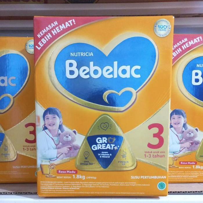 Gambar Bebelac 3 Madu/Vanila Kemasan 1800g - Madu 1800g dari mom&amp;babystore2 undefined Tokopedia
