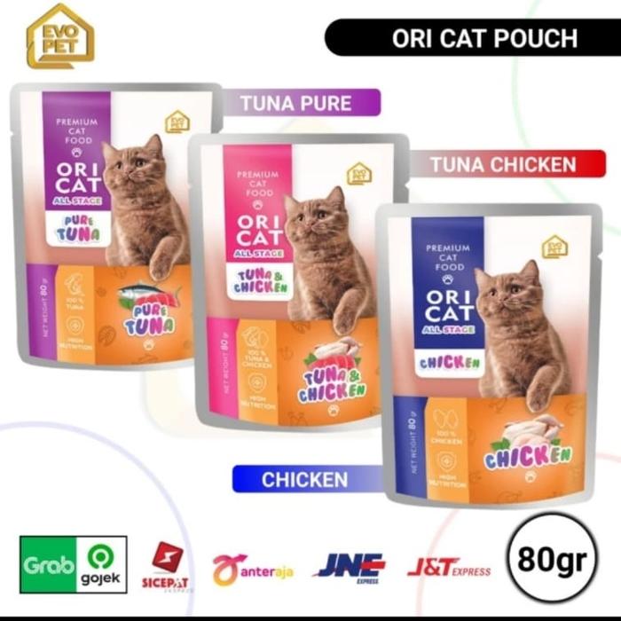 Gambar MAKANAN BASAH KUCING ORI CAT POUCH 80 GR WET FOOD ORI CAT - chicken dari haagenpetshop undefined Tokopedia