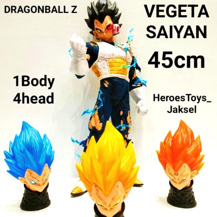 Gambar Action Figure Super Saiyan DragonBall Big Goku,Trunk,Vegeta 45cm Anime - vegeta biru dari Heroes Toys undefined Tokopedia