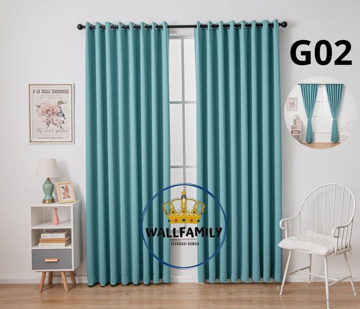 Gambar Gorden premium bahan blackout New Product - G-02, L=1 x T=1.5m dari wallfamily undefined Tokopedia