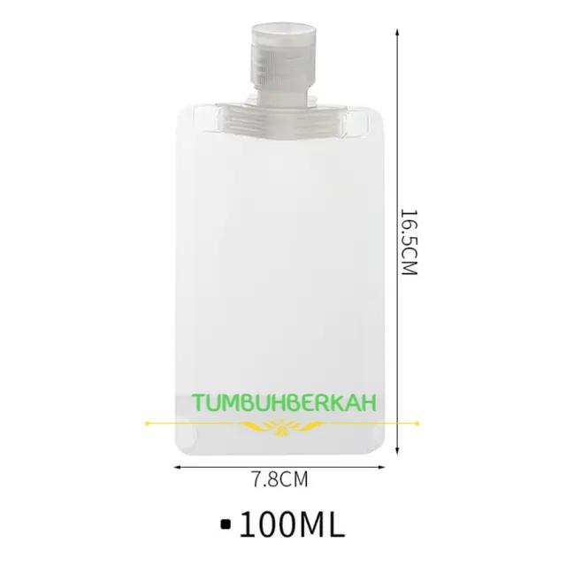 Gambar TUMBUH Botol Refill Portable /Wadah isi ulang Sabun Shampo Cair Travel - 100ml BTL REFIL dari its Tumbuh Berkah undefined Tokopedia