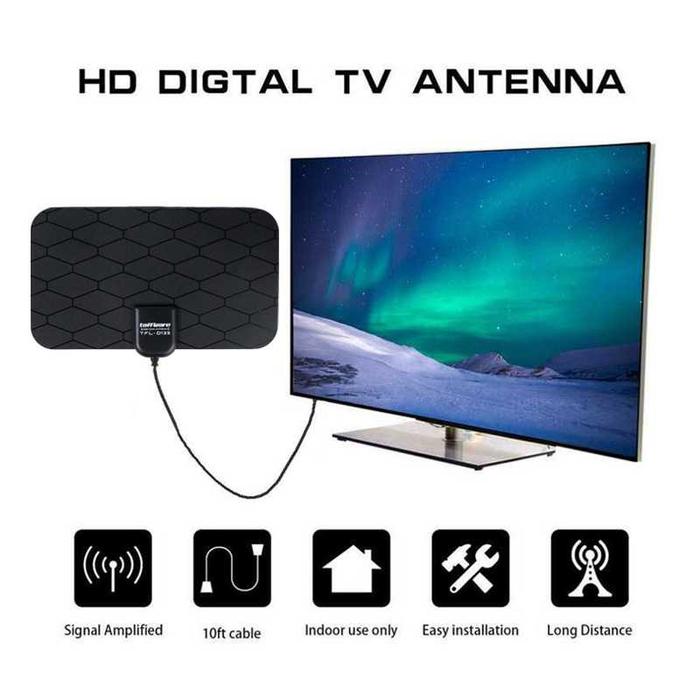 Jual Taffware Antena TV Digital DVB-T2 25dB Grid Pattern Signal