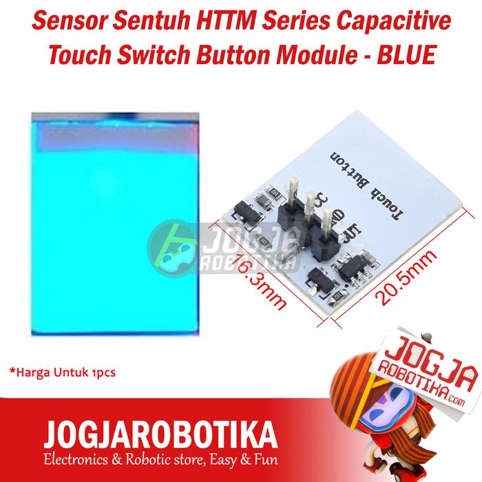 Gambar Sensor Sentuh HTTM Series Capacitive Touch Sensor Switch Button Module - Biru dari Jogjarobotika undefined Tokopedia