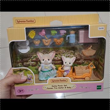 Jual Sylvanian Families Sunny Picnic Set Fennec Fox Sister Baby