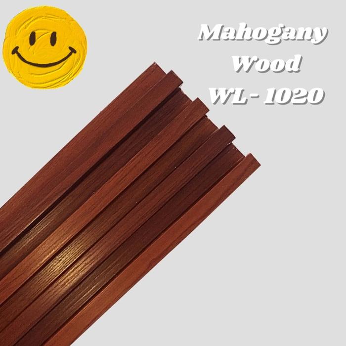 Gambar WPC Wall Panel 24mm 300cm dekor dinding wood panel pvc - mahogany wood dari Jaya Sentosa Abadi 18E undefined Tokopedia