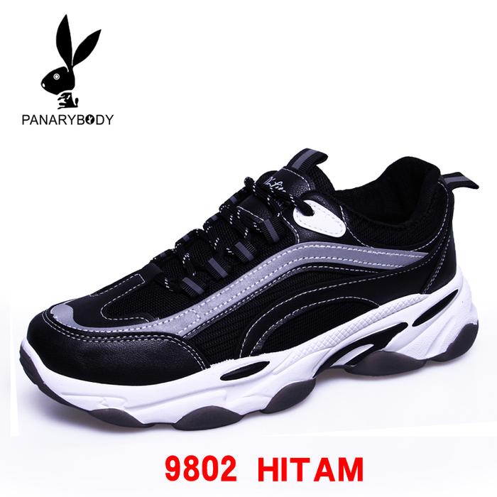 Gambar PANARYBODY Sepatu Pria Kualitas Bagus Kasual Sneakers Cowok Flash 9802 - Hitam, 39 dari PANARYBODY.ID undefined Tokopedia