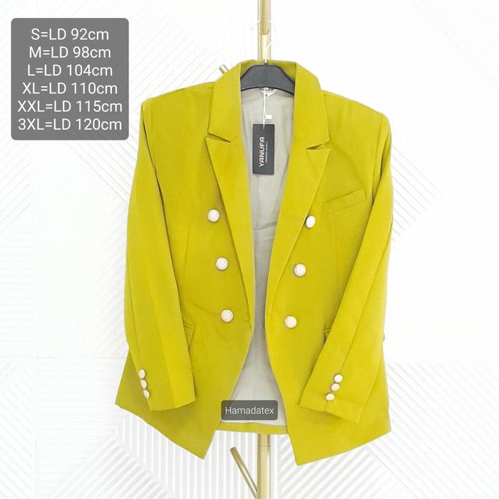 Jual Blazer wanita Jas formal semi formal premium model double