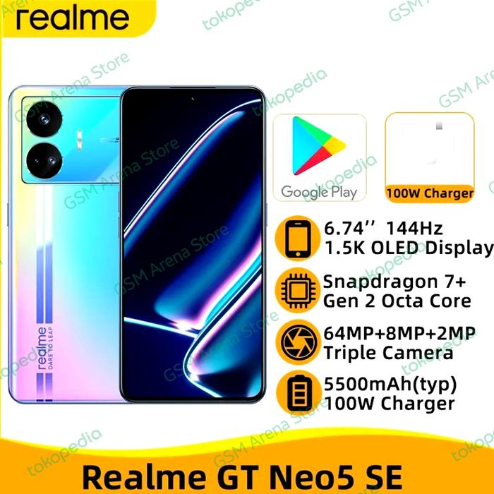 Gambar Realme GT Neo 5 SE (8/256GB) (Special Edition) (Snapdragon 7+ Gen 2) dari GSM Arena Store undefined Tokopedia