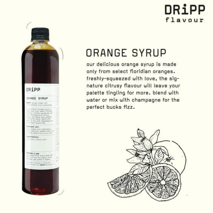 Gambar DRIPP SYRUP 750ML BUAH DAN MOJITO | SIRUP DRIPP 750 ML FLAVOUR SYRUP - ORANGE dari Horeca Bandung undefined Tokopedia
