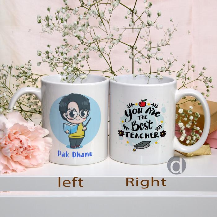 Gambar Mug Gelas Kado Guru - Hadiah Souvenir Kenang kenangan - Pak Guru, non box dari Dongado undefined Tokopedia