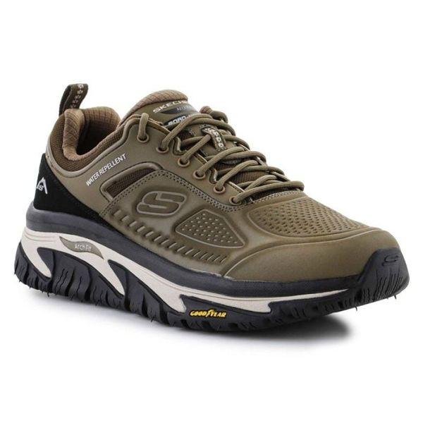 SKECHERS ARCH FIT ROAD WALKER MEN'S FITNESS SHOES OLIVE
