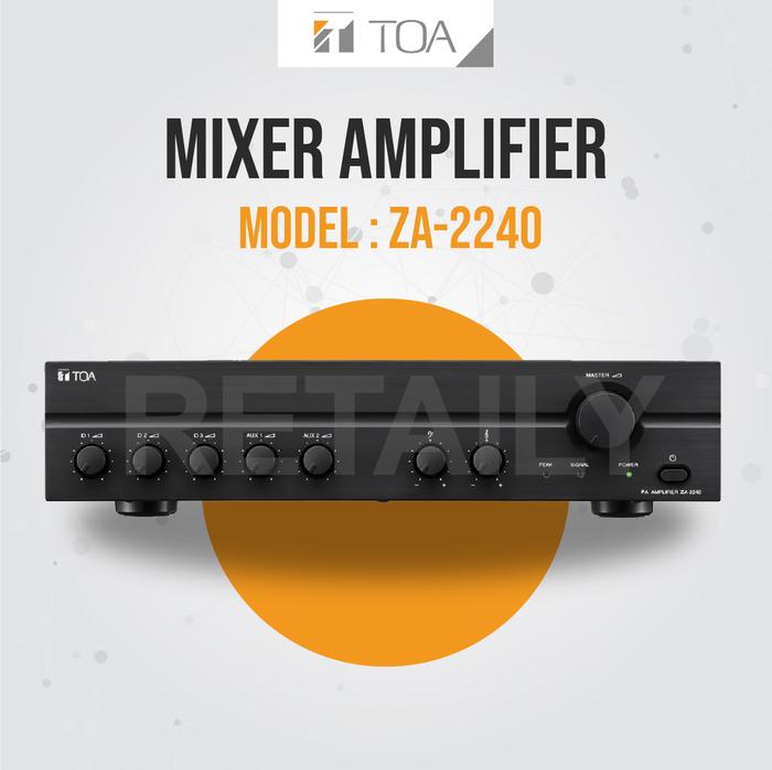 Gambar MIXER AMPLIFIER TOA POWER AMPLI AMPLIFIER MODEL ZA-2240 |GARANSI RESMI dari Retaily Official Store undefined Tokopedia