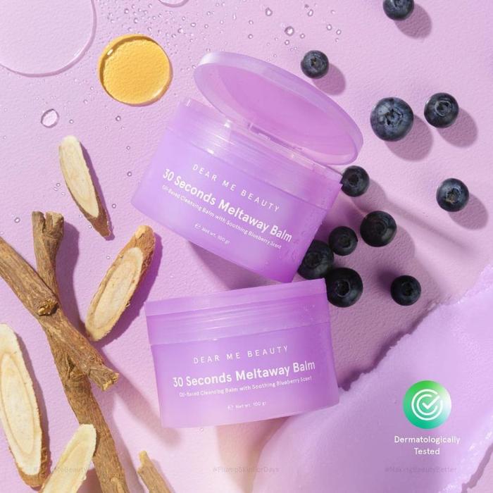 Gambar DEAR ME BEAUTY 30 Seconds Meltaway Cleansing Balm - Blueberry dari Merymuch Shop undefined Tokopedia