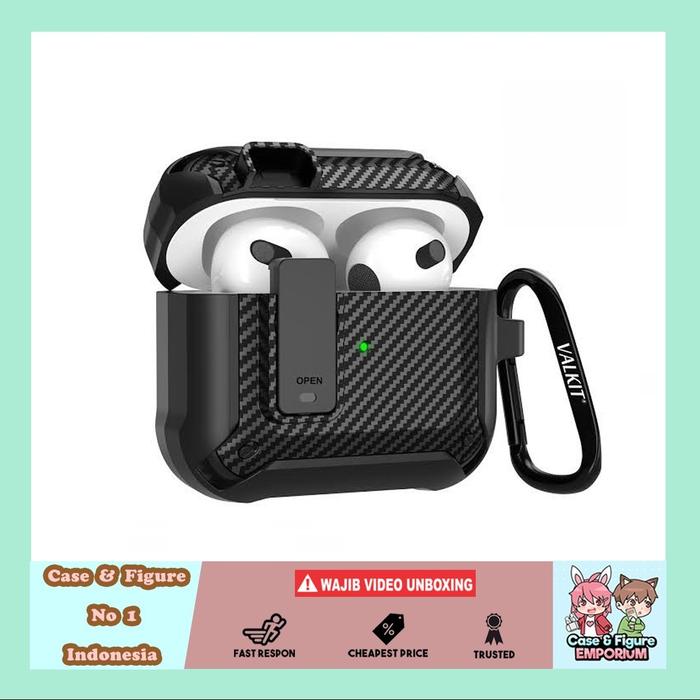 Gambar Casing Airpods Gen Pro 1 2 3 Shockproof Armor Safety Lock Original - Airpods 3 dari cnfemporium undefined Tokopedia