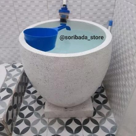 Gambar Bak Mandi Semitraso Jamin Mewah Ready Siap Kirim| Bak Mandi | Bak Batu - Gentong Mini, Coklat dari Soribada Store Medan undefined Tokopedia