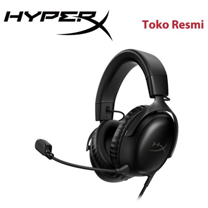 Gambar HyperX Cloud III Gaming Headset Kingston Hyper X Cloud 2 Headphone game - Cloud III BLACK dari Click & Go Tokopedia Kota Bandung Tokopedia