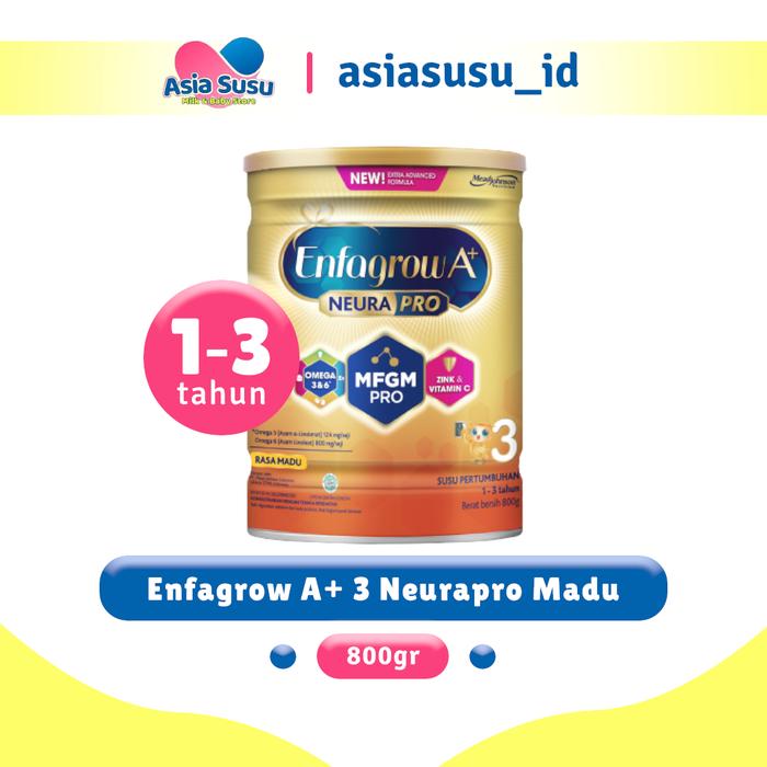 Gambar ENFAGROW A+ 3 800GR MADU VANILA ORIGINAL / SUSU ANAK 1-3 TAHUN - MADU dari Apotek Asia Susu undefined Tokopedia