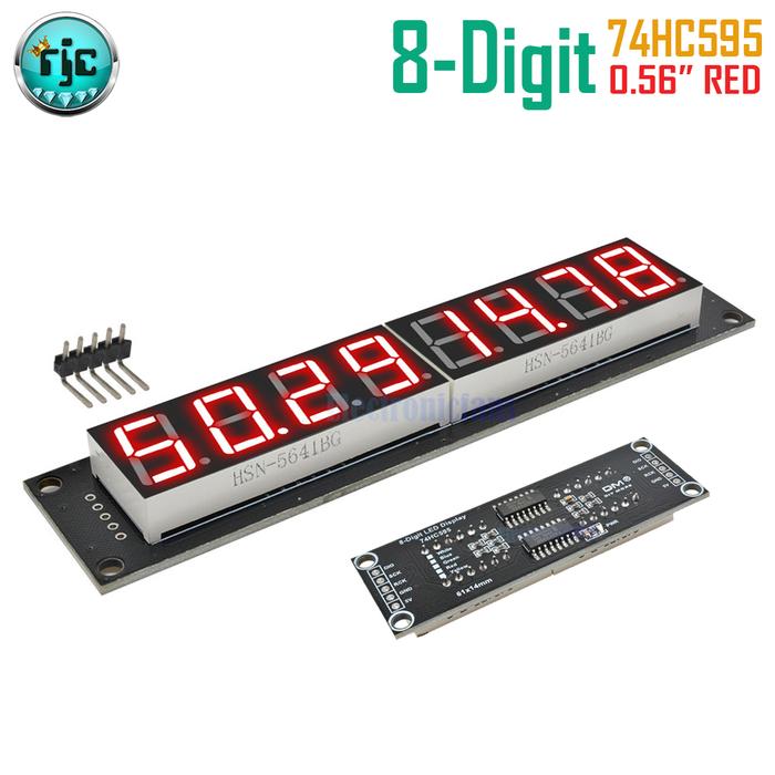 Gambar Module Seven Segment 8-Digit 0.56" TM1637 LED 7-Segment Display RGBYW - Merah dari Rajacell Bekasi undefined Tokopedia