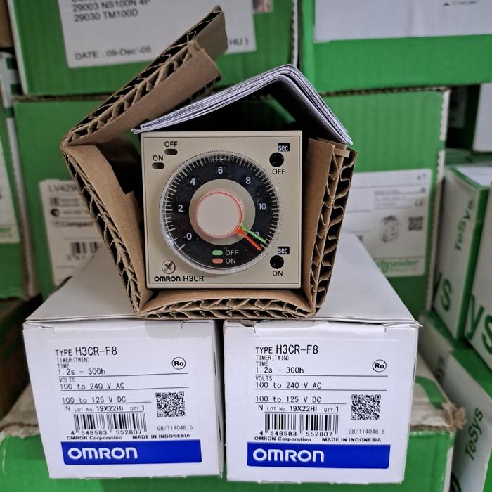 Gambar omron h3cr-f8 twin timer 2 jarum dari Anugrah elektrik_NEW undefined Tokopedia
