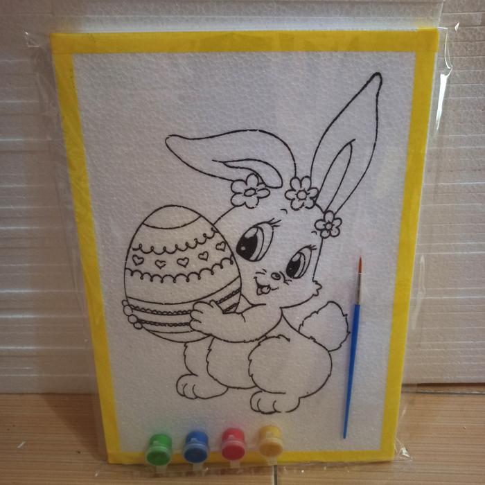 Gambar 1 set sterofoam gambar/mewarnai - Kelinci dari STEROFOAM LUKIS undefined Tokopedia