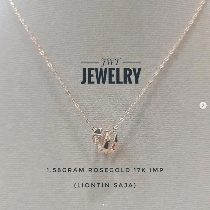 Gambar KALUNG KOYE EMAS FASHION BVL SERPENTI VIPER LISA BLACKPINK KEREN BGT - PENDANT ONLY dari JWT jewellery undefined Tokopedia